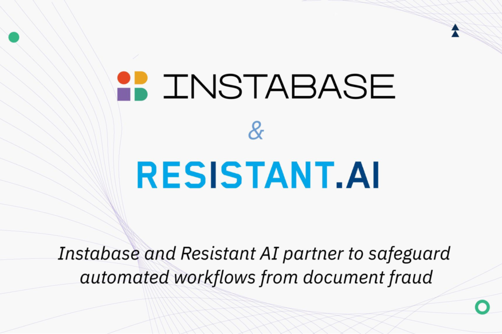Resistant AI, specialists in financial crime prevention harnessing the power of AI and machine learning, have announced a strategic partnership with Instabase, a leading unstructured data automation platform.