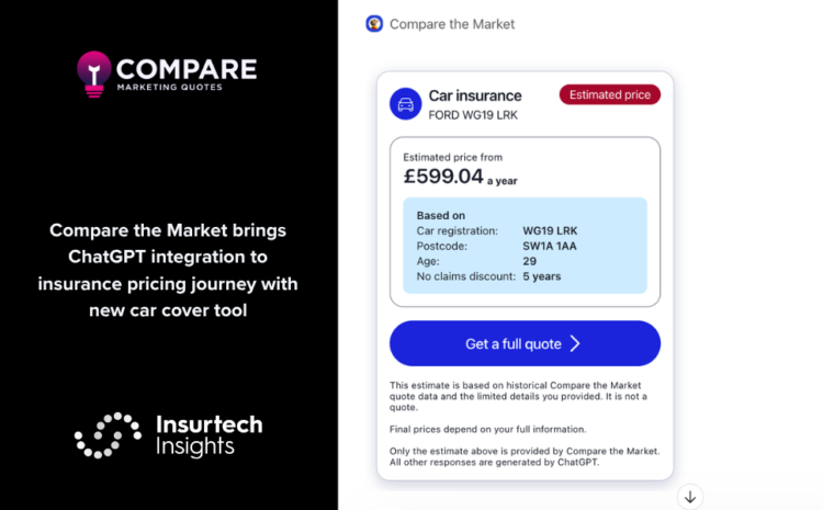  Compare the Market brings ChatGPT integration to insurance pricing journey with new car cover tool