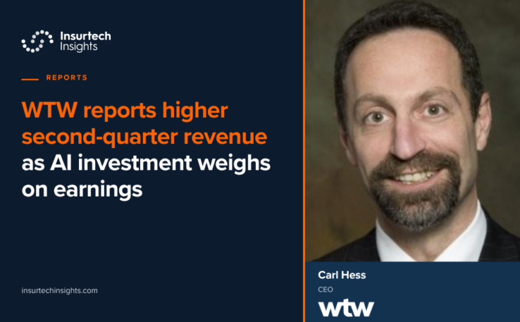  WTW reports higher second-quarter revenue as AI investment weighs on earnings