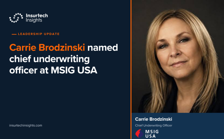  Carrie Brodzinski named chief underwriting officer at MSIG USA