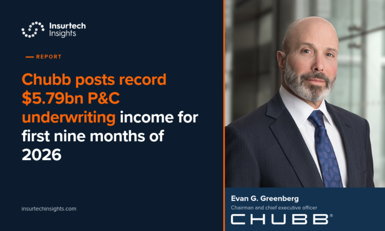 Chubb posts record $5.79bn P&C underwriting income for first nine months of 2026